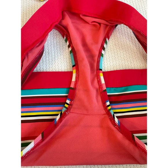Profile Blush by Gottex Candycane Underwire Striped Bikini Top & Bottom Sz. M - Picture 8 of 10